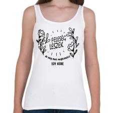 PRINTFASHION Feleség leszek - Női atléta - Fehér női trikó