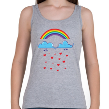 PRINTFASHION Felhőcskék - Női atléta - Sport szürke női trikó