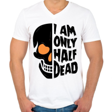 PRINTFASHION Félholt - Férfi V-nyakú póló - Fehér