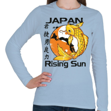 PRINTFASHION Felkelő nap - Női hosszú ujjú póló - Világoskék női póló