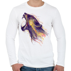 PRINTFASHION Fellobban - Férfi hosszú ujjú póló - Fehér