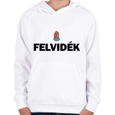 PRINTFASHION Felvidék - Gyerek kapucnis pulóver - Fehér