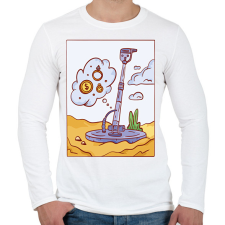 PRINTFASHION Fém detektor - Férfi hosszú ujjú póló - Fehér férfi póló