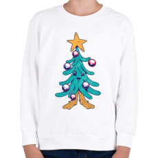 PRINTFASHION Fenyőfa - Gyerek pulóver - Fehér