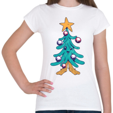 PRINTFASHION Fenyőfa - Női póló - Fehér női póló