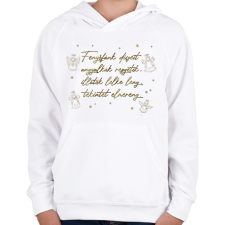 PRINTFASHION Fenyőfánk díszeit - Gyerek kapucnis pulóver - Fehér gyerek pulóver, kardigán