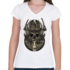 PRINTFASHION Férfi a semmiből...  - Női V-nyakú póló - Fehér