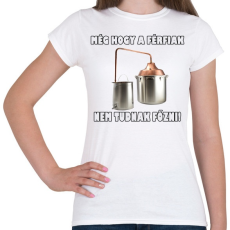 PRINTFASHION Férfi konyha - Női póló - Fehér