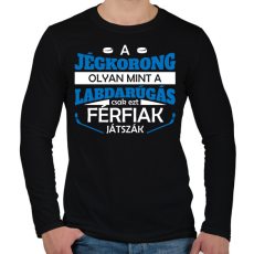 PRINTFASHION Férfiak játszák - Férfi hosszú ujjú póló - Fekete