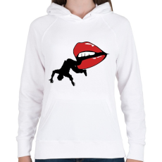 PRINTFASHION Férfifaló - Női kapucnis pulóver - Fehér