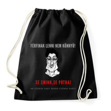 PRINTFASHION férfinak lenni nem könnyű - Sportzsák, Tornazsák - Fekete tornazsák