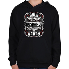 PRINTFASHION Férj - Apa - Gyerek kapucnis pulóver - Fekete gyerek pulóver, kardigán