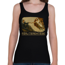 PRINTFASHION Férj teremtése - Női atléta - Fekete női trikó