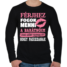 PRINTFASHION Férjhez fogok menni.. - Férfi hosszú ujjú póló - Fekete férfi póló