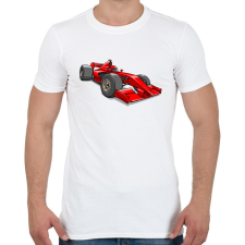 PRINTFASHION Ferrari F1 - Férfi póló - Fehér férfi póló