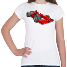 PRINTFASHION Ferrari F1 - Női póló - Fehér női póló