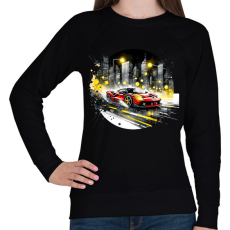 PRINTFASHION Ferrari - Női pulóver - Fekete