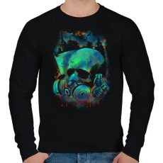 PRINTFASHION Fertőzés - Férfi pulóver - Fekete