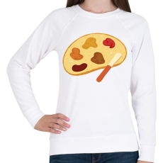 PRINTFASHION Festék kenyéren - Női pulóver - Fehér