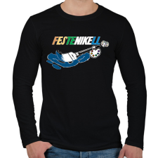 PRINTFASHION festeNIKEll - Férfi hosszú ujjú póló - Fekete férfi póló