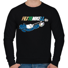 PRINTFASHION festeNIKEll - Férfi pulóver - Fekete férfi pulóver, kardigán