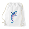 PRINTFASHION Festett bálna - Sportzsák, Tornazsák - Fehér