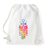 PRINTFASHION festival skull - Sportzsák, Tornazsák - Fehér