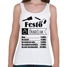 PRINTFASHION Festő óradíjak - Női atléta - Fehér