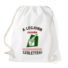 PRINTFASHION Festő szülinap színes - Sportzsák, Tornazsák - Fehér tornazsák