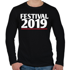 PRINTFASHION Fesztivál 2019 - Férfi hosszú ujjú póló - Fekete