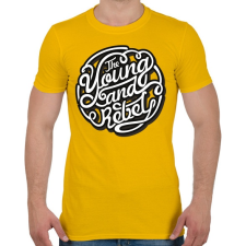 PRINTFASHION Fiatal és lázadó - Férfi póló - Sárga férfi póló