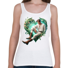 PRINTFASHION Fiatal szerelmes férfi népviseletben - Női atléta - Fehér