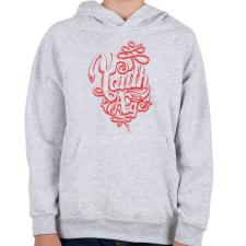 PRINTFASHION Fiatalságnak nincs kora - Gyerek kapucnis pulóver - Sport szürke gyerek pulóver, kardigán