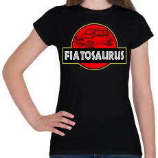 PRINTFASHION Fiatosaurus - Női póló - Fekete