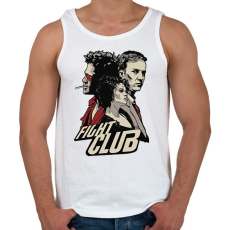 PRINTFASHION fight club - Férfi atléta - Fehér