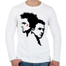PRINTFASHION fight club - Férfi hosszú ujjú póló - Fehér férfi póló