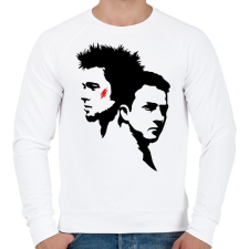 PRINTFASHION fight club - Férfi pulóver - Fehér férfi pulóver, kardigán