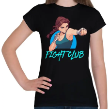 PRINTFASHION Fight Club Girls - Női póló - Fekete női póló