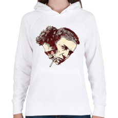 PRINTFASHION Fight Club: Tyler - Női kapucnis pulóver - Fehér