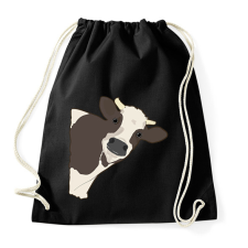 PRINTFASHION Figyelő tehén - Sportzsák, Tornazsák - Fekete tornazsák