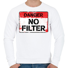 PRINTFASHION Filter nélkül! - Férfi pulóver - Fehér