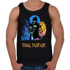 PRINTFASHION FINAL FANTASY - Férfi atléta - Fekete atléta, trikó