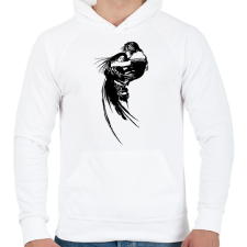 PRINTFASHION Final Fantasy - Férfi kapucnis pulóver - Fehér férfi pulóver, kardigán