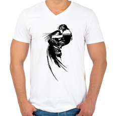 PRINTFASHION Final Fantasy - Férfi V-nyakú póló - Fehér