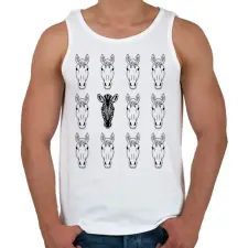 PRINTFASHION FindZebra - Ritka betegségek - Férfi atléta - Fehér atléta, trikó