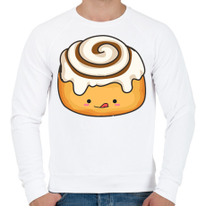 PRINTFASHION Finom csiga - Férfi pulóver - Fehér