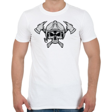PRINTFASHION Fire Axe - Férfi póló - Fehér férfi póló