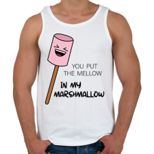 PRINTFASHION Fire-Marshmallow - Női - Férfi atléta - Fehér atléta, trikó