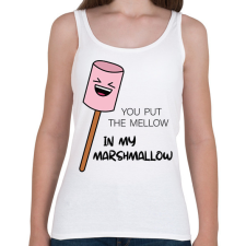 PRINTFASHION Fire-Marshmallow - Női - Női atléta - Fehér női trikó