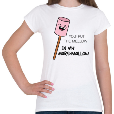 PRINTFASHION Fire-Marshmallow - Női - Női póló - Fehér női póló